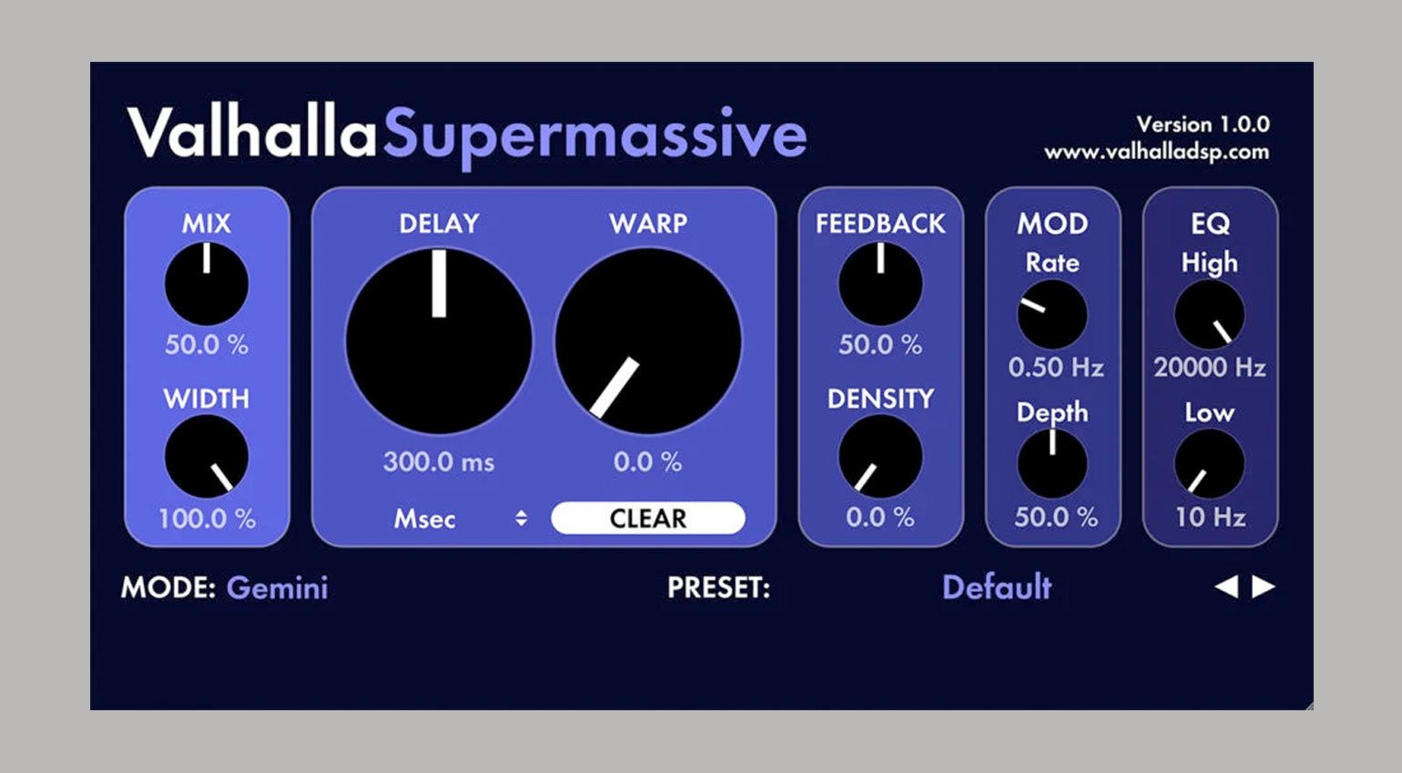 Valhalla Supermassive ist ein kostenloses Plugin, das sich hervorragend für kreative Halleffekte nutzen lässt.