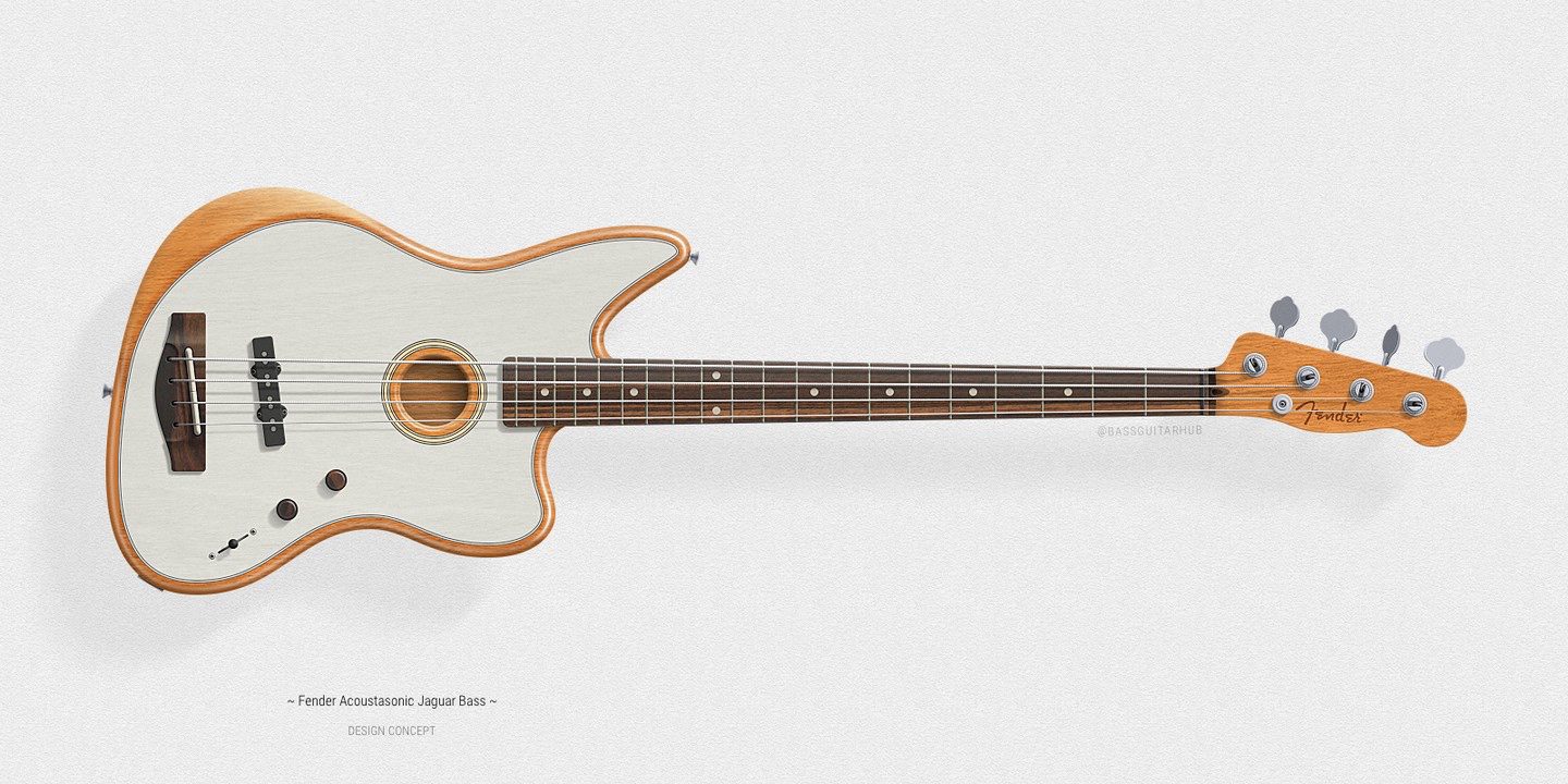 Fender Acoustasonic Jaguar Bass (Mockup)