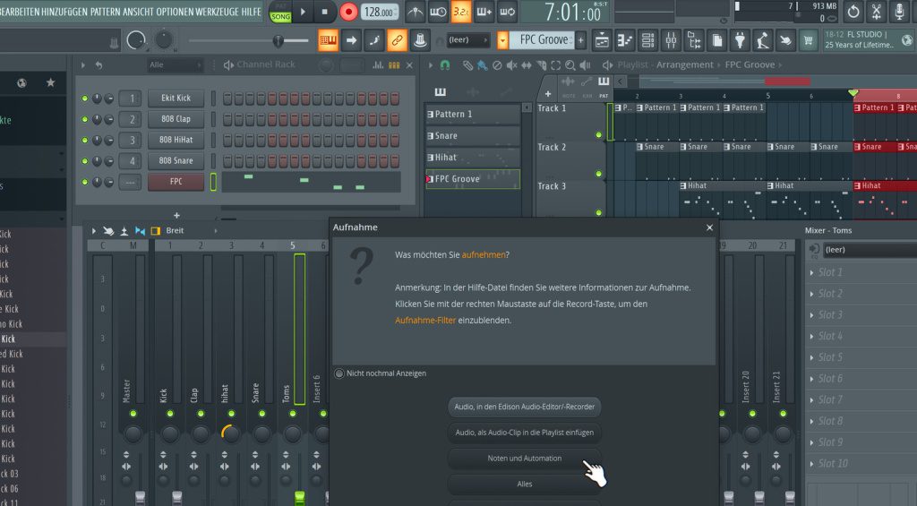 Aktiviert ihr die Aufnahme für das FL Studio Tutorial, müsst ihr erst entscheiden, was. Noten!