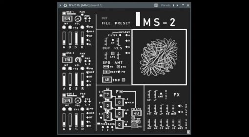 Kostenlos: Mensla MS-2 - stylisch experimenteller Synthesizer