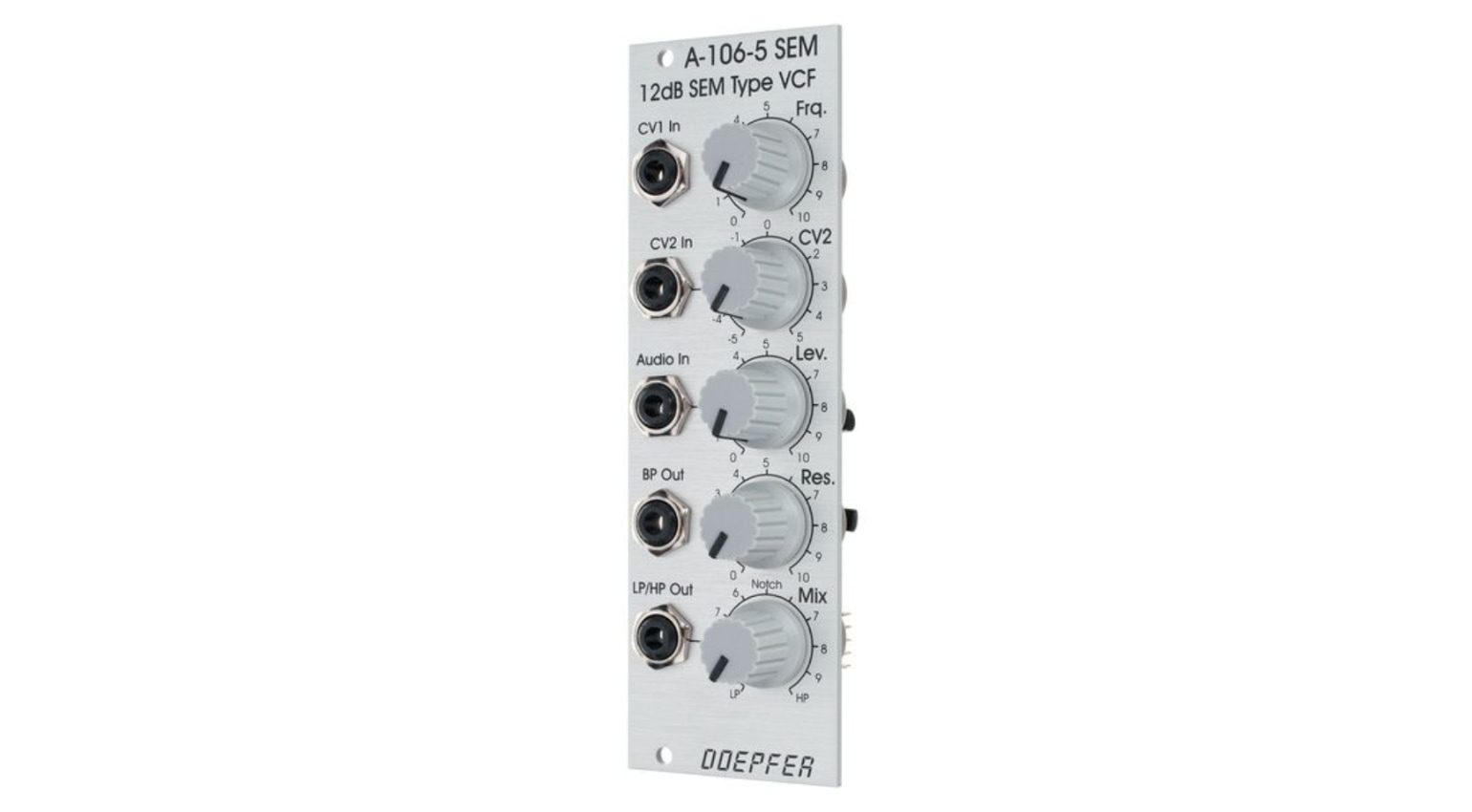 Der Doepfer A-106-5 SEM Filter orientiert sich an Oberheim-Synthesizern.