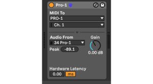 External Audioinstrument für den Pro-1