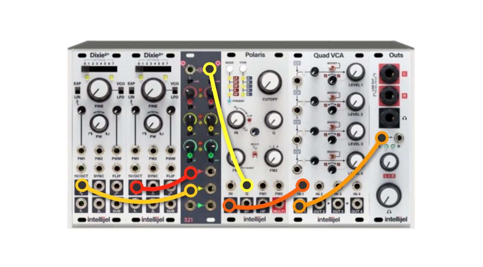 Mit dem Frap Tools 321 können mehrere LFOs gemischt werden und anschließend die Filter-Resonanz modulieren.