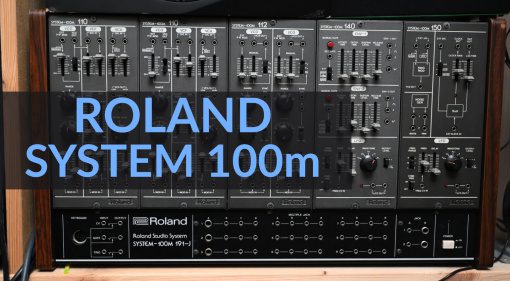 Roland System 100m Vintage Modular Synthesizer im Studio heute