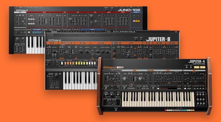 Roland Jupiter-8, Jupiter-4 und Juno-102 Plugins