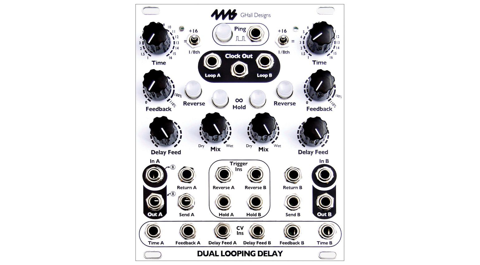 Zwischen Delay und Looper hat sich das 4ms Dual Looping Delay situiert.