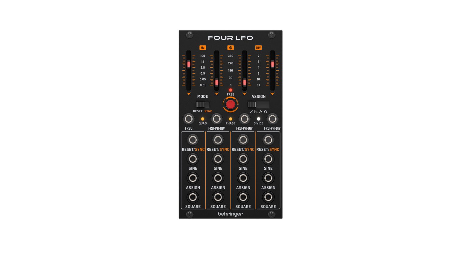 Behringer Four LFO Vierfacher LFO für Eurorack gearnews.de