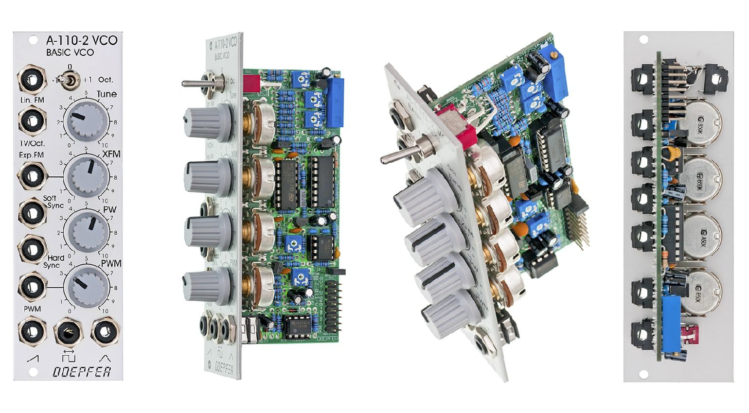 Mit drei Wellenformen, Sync und FM bietet der Doepfer A 110-2 viele Optionen.