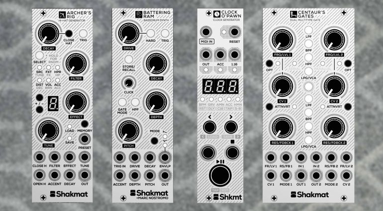 Shakmat Archer's Rig, Battering Ram, Centaur's Gates und Clock O'Pawn MKII