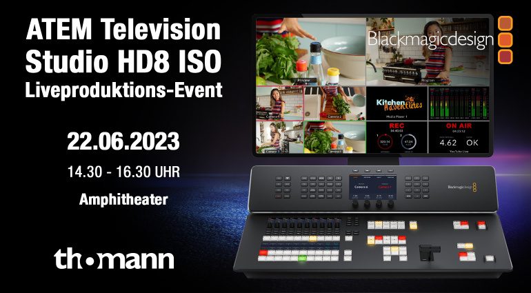 Live-Video-Produktion mit Blackmagic Design - ein Workshop bei Thomann