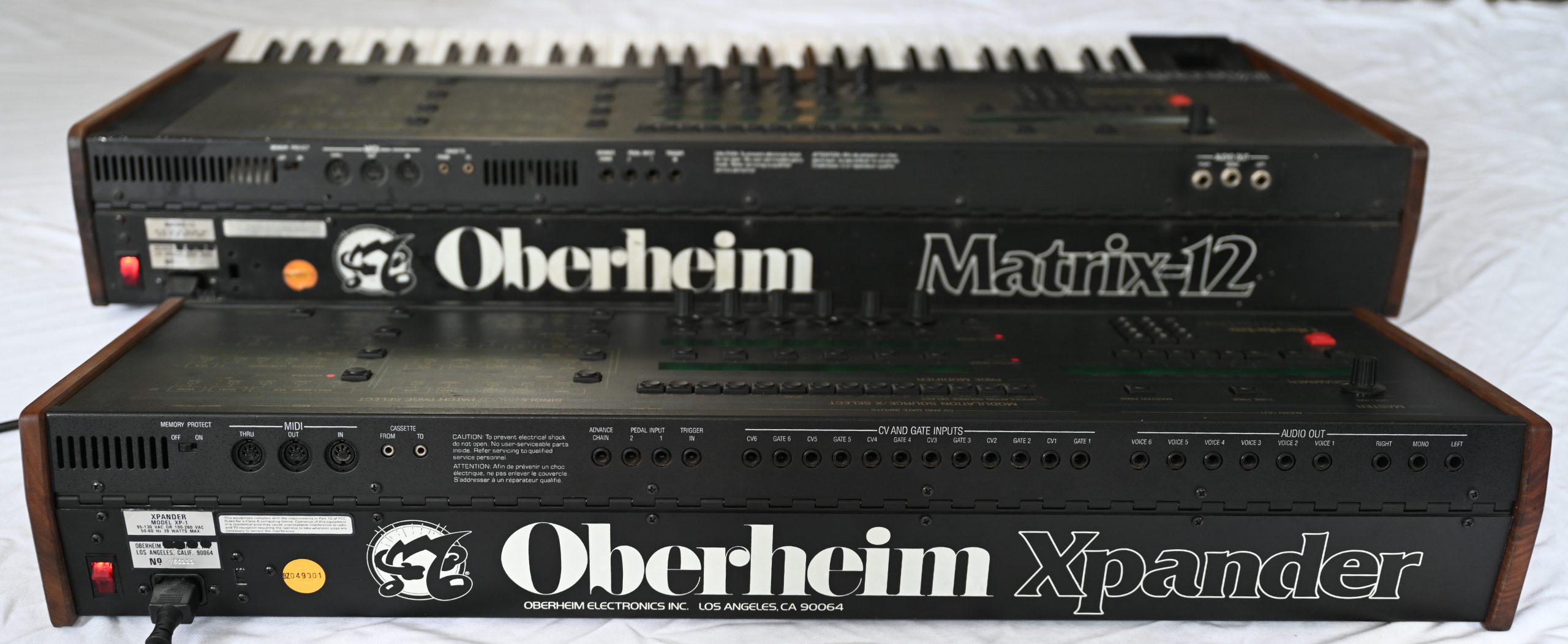 Oberheim Matrix12 vs Xpander Anschlüsse