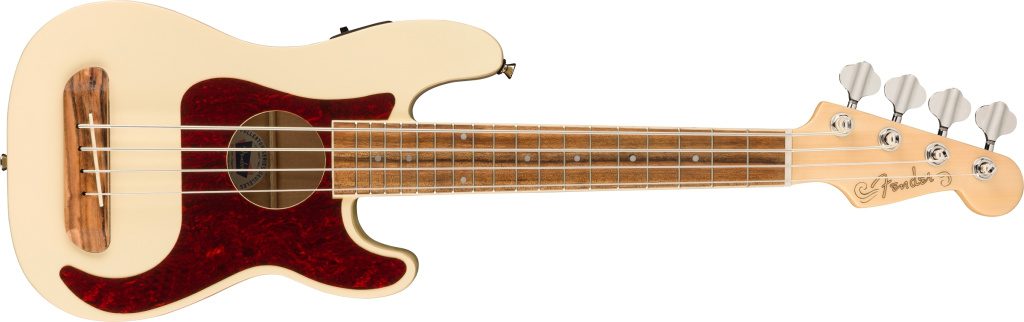 Fender Fullerton Precision Bass Uke in Olympic White