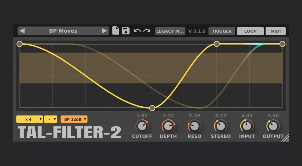 Ein tolles, kostenloses Filter-Plugin: TAL Filter-2