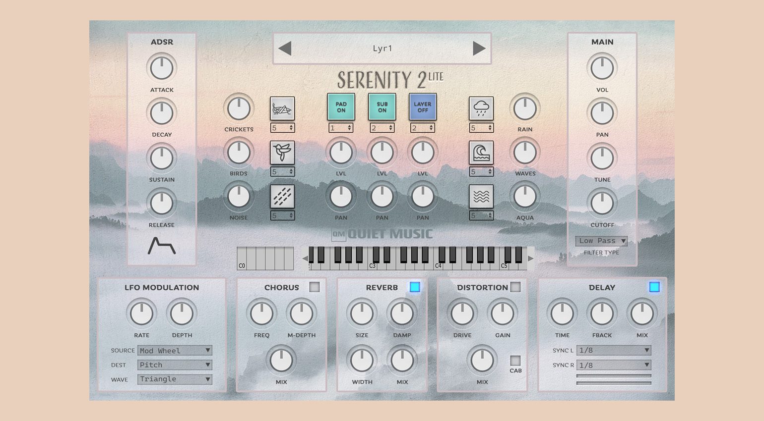 Serenity 2 Lite liefert entspannende Pad Sounds zum Relaxen