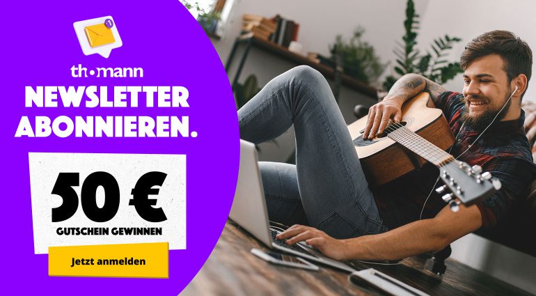 Newsletter-Gewinnspiel: Thomann verlost 50 x 50 € Gutscheine!