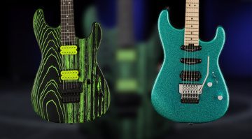 Charvel Pro-Mod San Dima - Green Glow und Aqua Flake mit krasser Optik