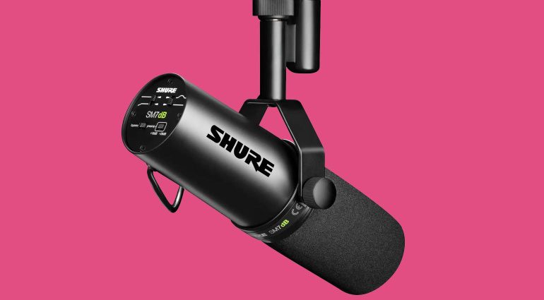 Shure SM7dB ist ein SM7B mit integriertem Vorverstärker