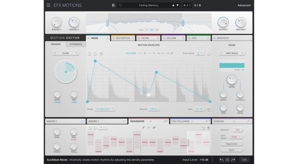 Arturia Efx MOTIONS - ein modernes Multieffekt-Plugin