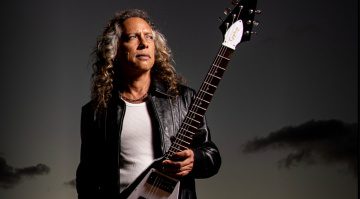 Epiphone Kirk Hammett 1979 Flying V - Lilaschwarzes Gruseln