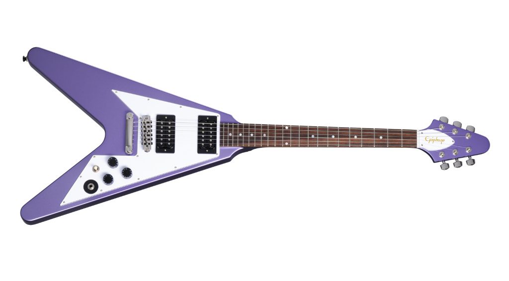 Epiphone Kirk Hammett 1979 Flying V Purple Metallic