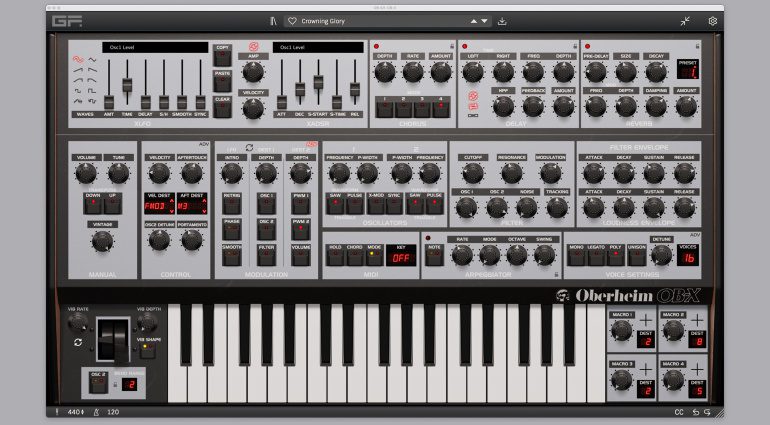 GForce Software Oberheim OB-X