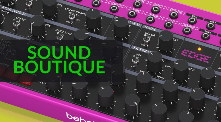 Behringer, u-he, kostenlose Sounds, Ableton: Sound-Boutique