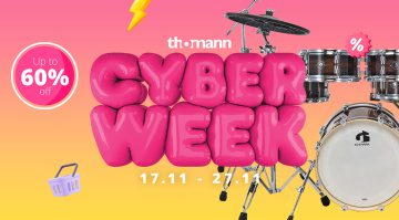 Schlagzeug-Deals der Thomann Cyberweek 2023 - krasse Mega-Schnäppchen!