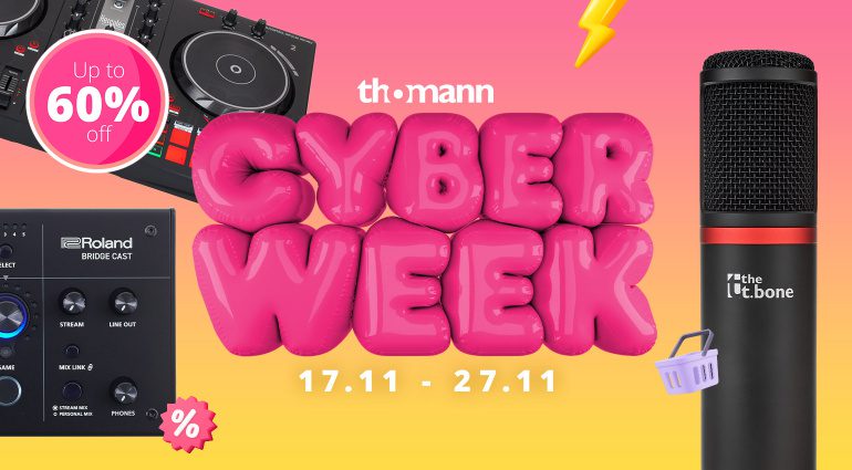 Livestreaming, Podcast, DJ & Licht zur Thomann Cyberweek 2023