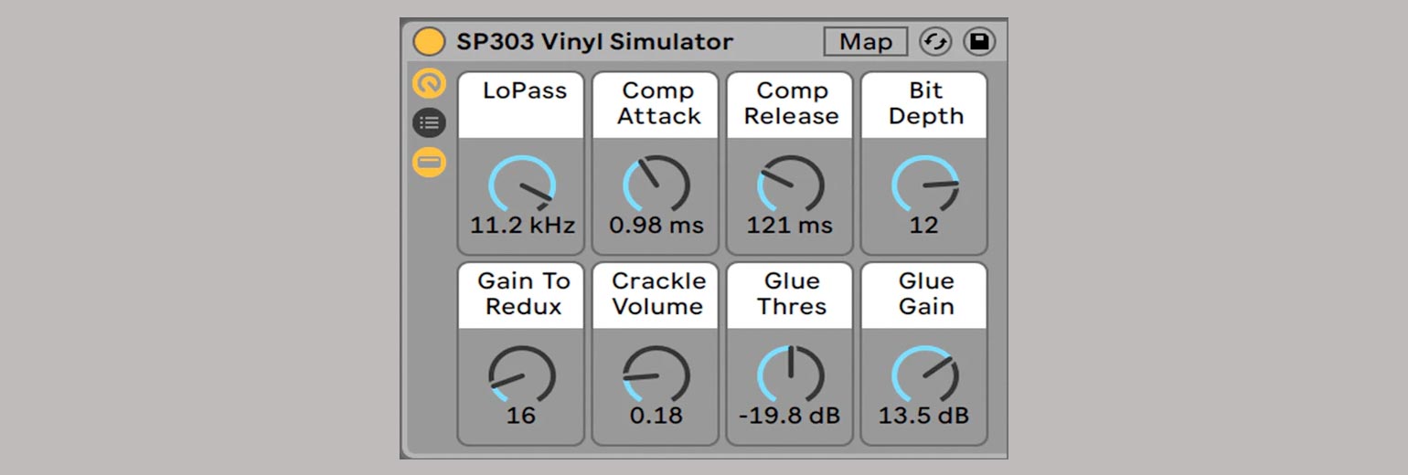 PausePlayRepeat SP303 Vinyl Simulator ist ein kostenloses Rack für Ableton Live