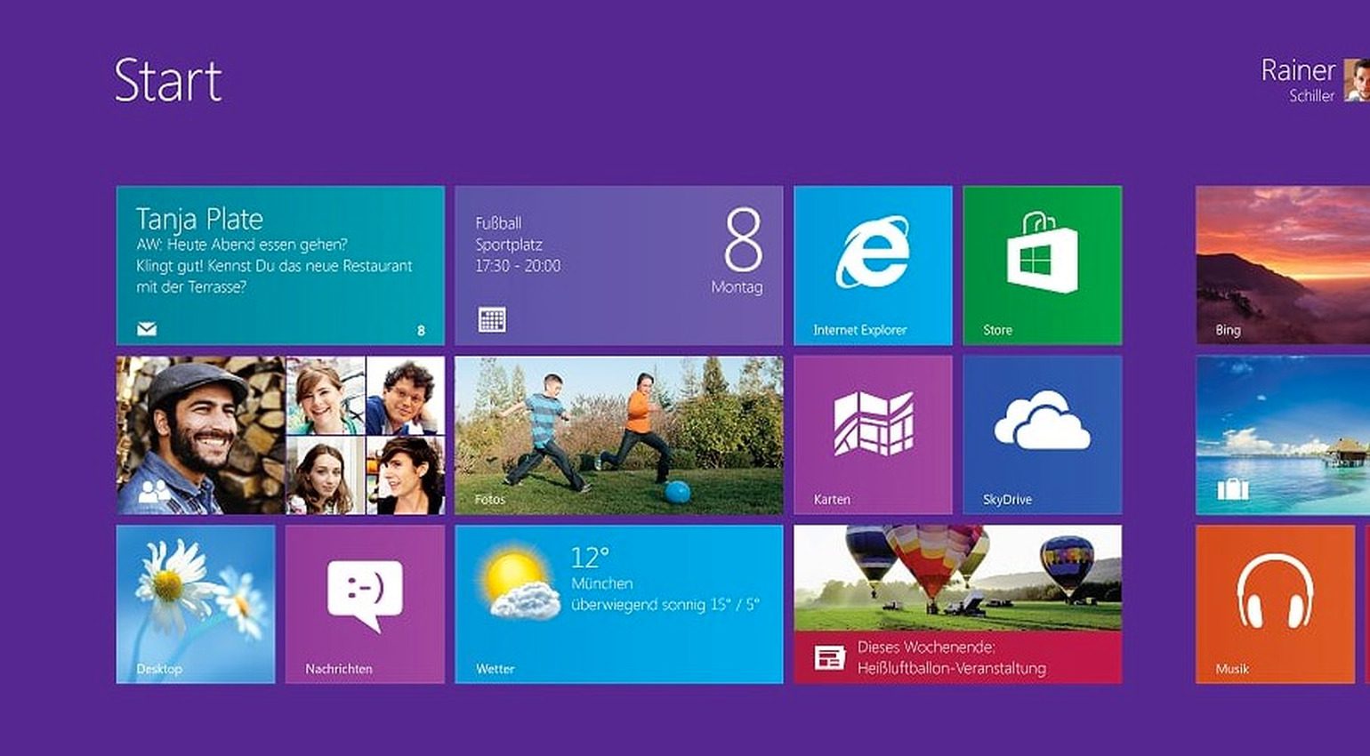 Die Kachelei von Windows 8