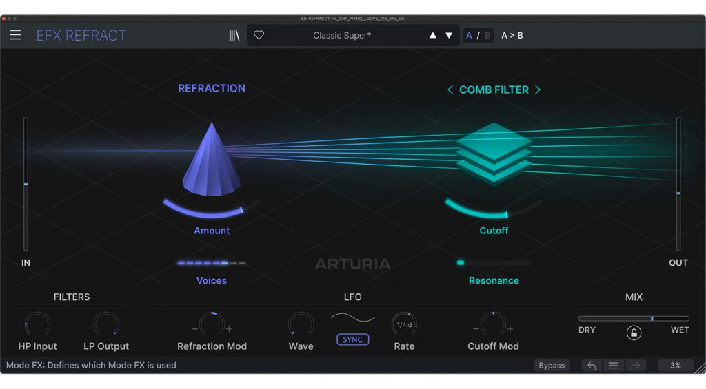 Comb Filter in Efx REFRACT