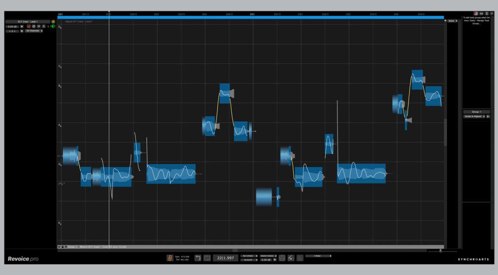 Pitch-Editing in Revoice Pro 5