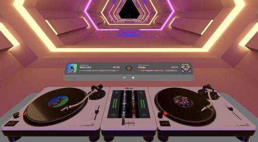 Algoriddim djay auf Apple Vision Pro