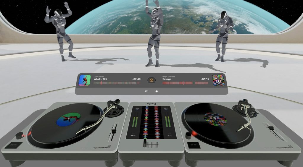 Virtuelle Plattenspieler und tanzende Roboter im Weltraum