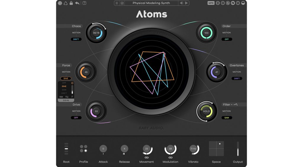 Das GUI von Atoms