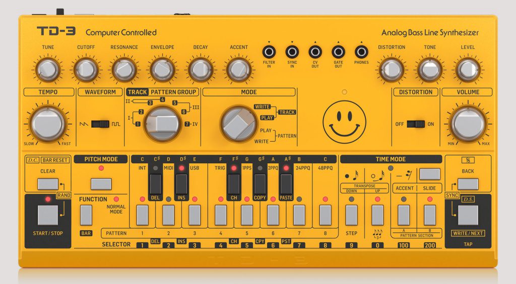 Der interne Sequencer macht es dir nicht gerade einfach, wenn du die Behringer TD-3 programmieren willst