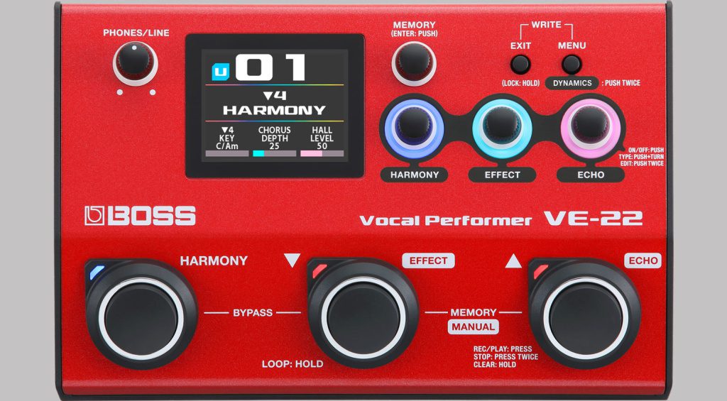 Die Bedienung des BOSS VE-22