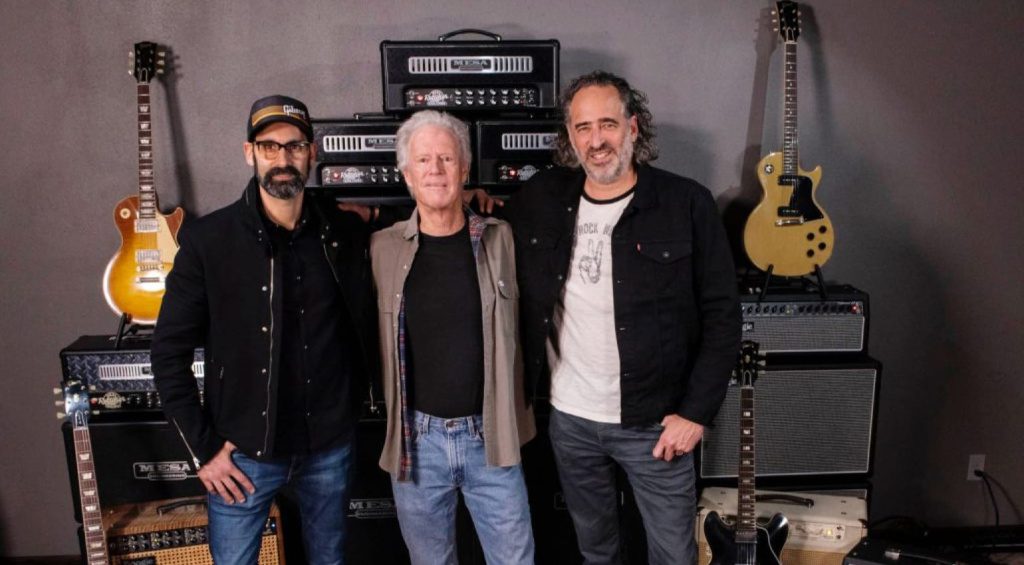 Gibson Co-CEO Cesar Gueikian, Mesa/Boogie Gründer Randy Smith und damaliger Gibson CEO James “JC” Curleigh (v.l.n.r., 2021)