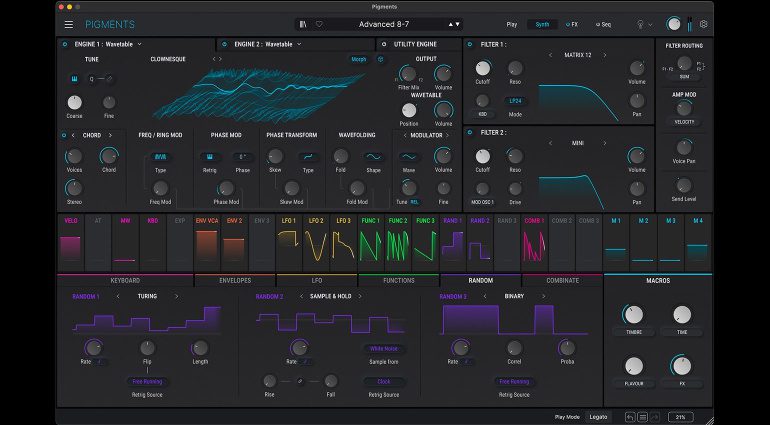 Pigments 5 von Arturia: Kostenloses Update mit neuen Features & Sounds!