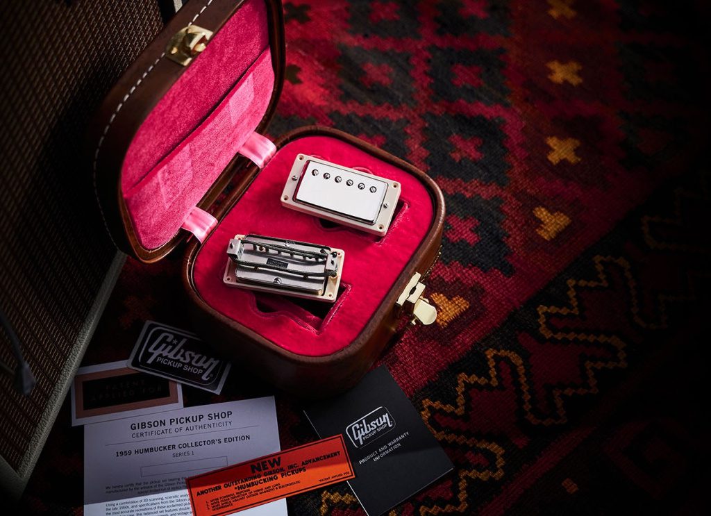 Gibson PAF Pickups und Schatulle