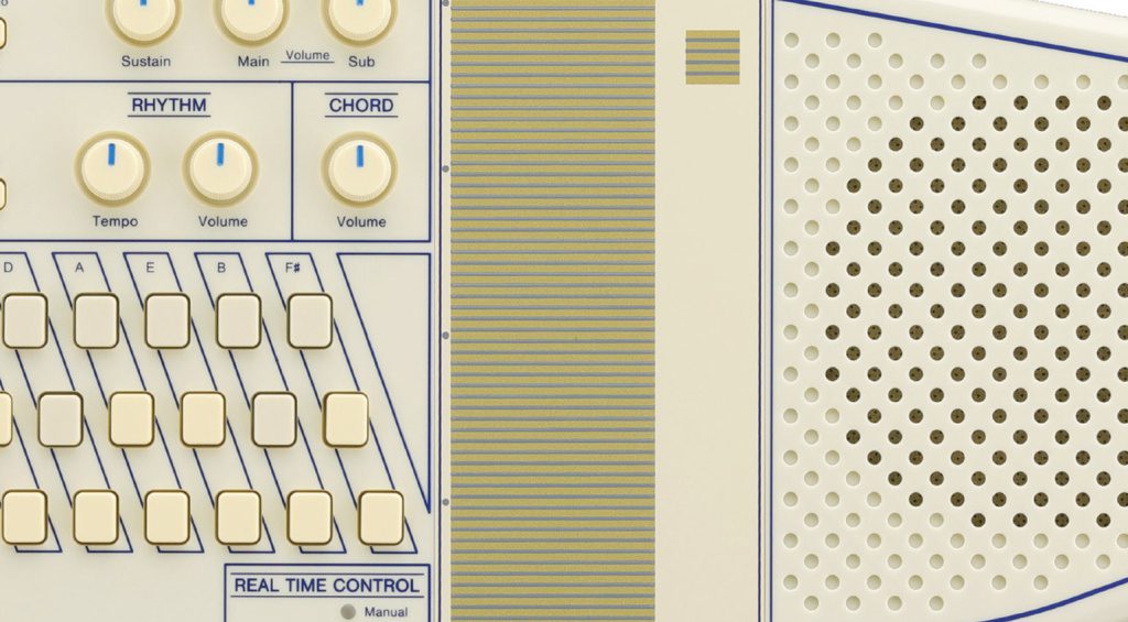 Über die Strumplate lassen sich auch Drum-Sounds spielen