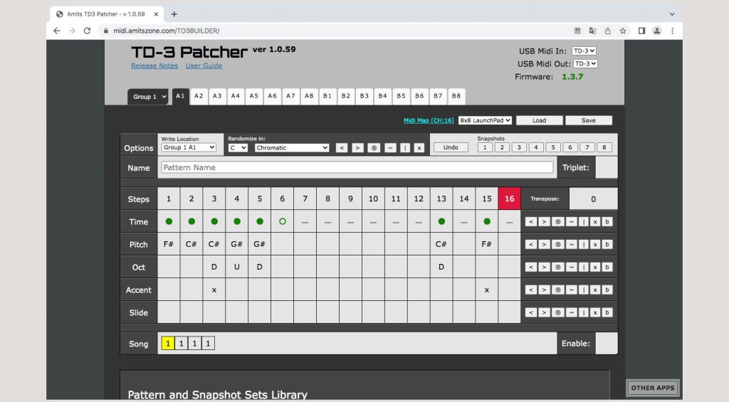 TD-3 Patcher ist eine Web-Applikation, die du kostenlos nutzen kannst