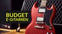 Die besten Budget-E-Gitarren bei Stratocaster, Telecaster, und SG unter 500 Euro