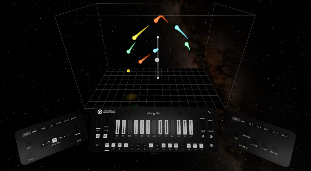 Moog Animoog Galaxy - räumliches Komponieren in VR?