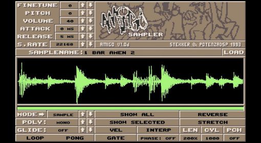 Amigo Sampler: Sampling wie mit dem Commodore Amiga!