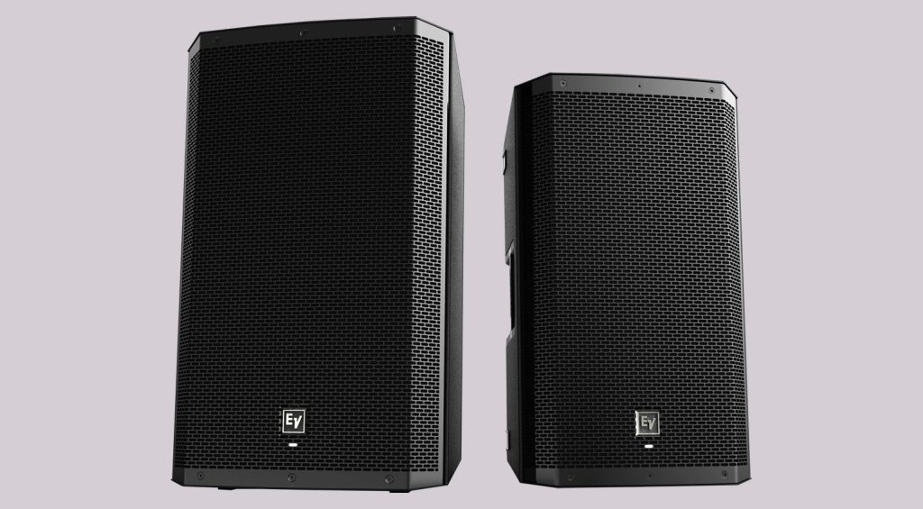 Die Modelle der neuen Electro-Voice ZLX G2 Serie mit 15 und 12 Zoll nebeneinander