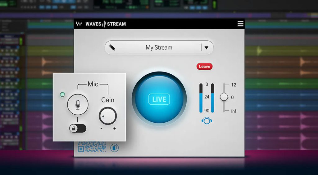 Das Plugin Stream von Waves mit integrierter Mikrofonfunktion