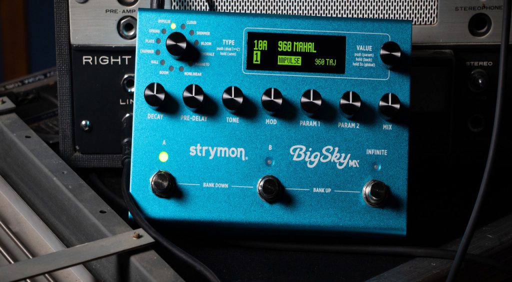 Strymon Big Sky MX ist das neue Reverb Flaggschiff mit Full-Stereo Dual Engine für Hall ohne Grenzen