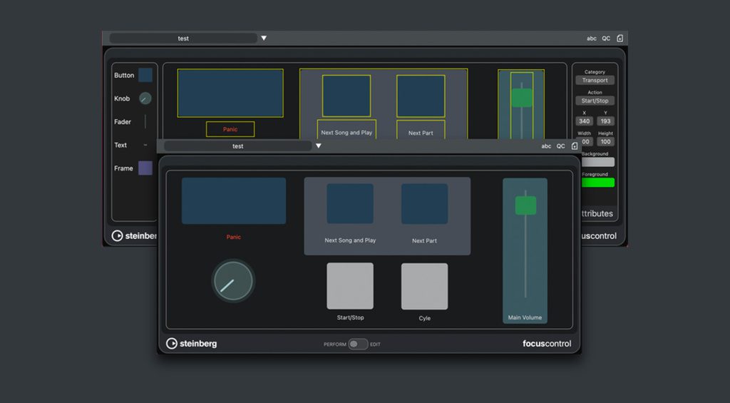 Focus Control bietet dir ein individuelles Interface für die Live-Performance