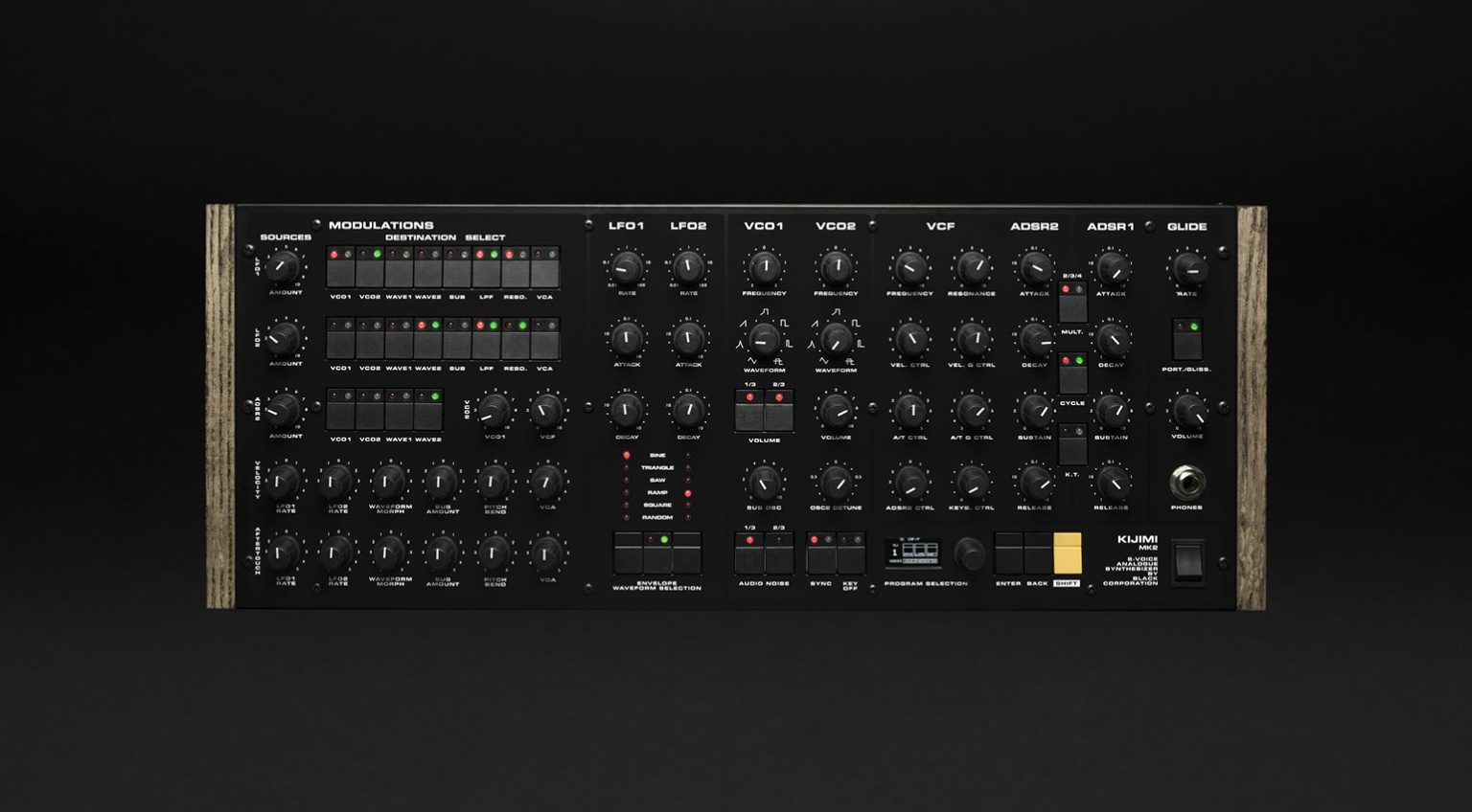 Black Corporation Kijimi MK2 Synthesizer und ISENIN Voice gearnews.de